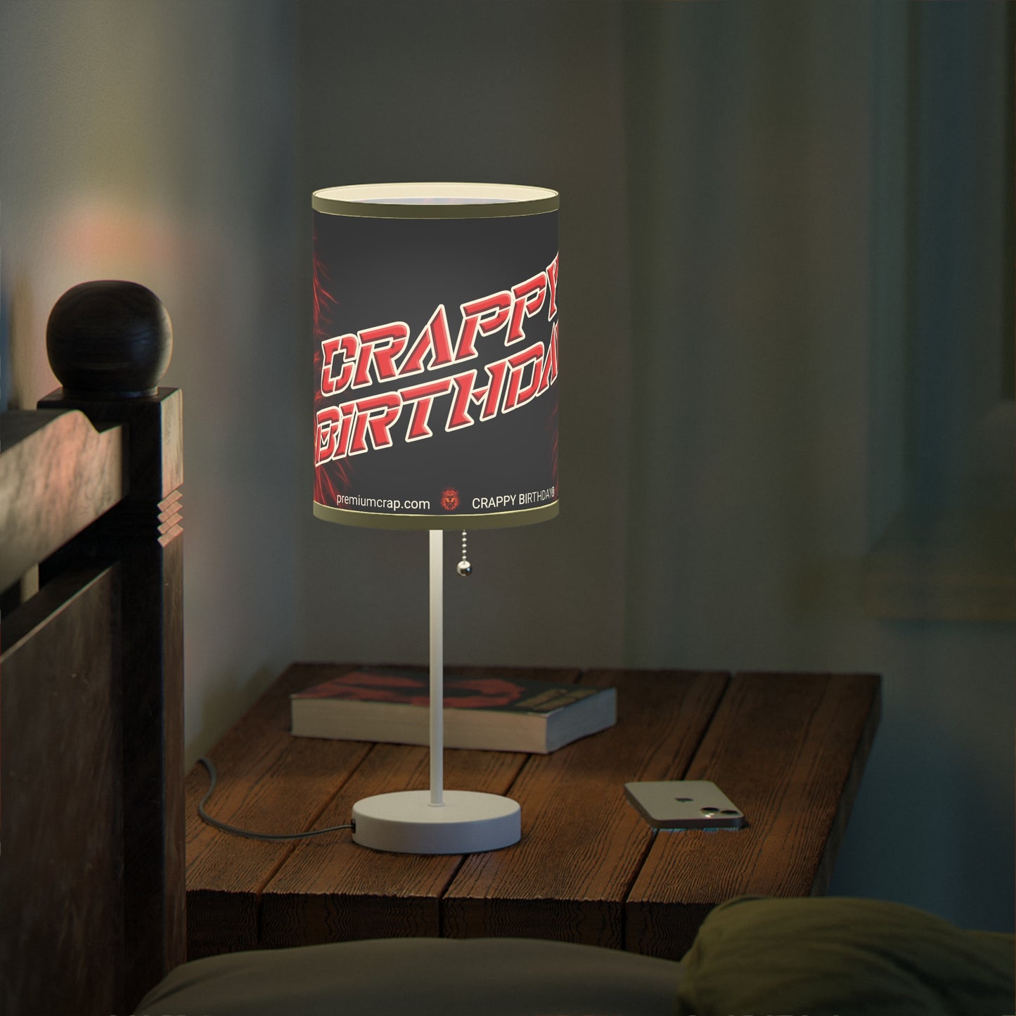 Crappy Birthday Lamp on a Stand