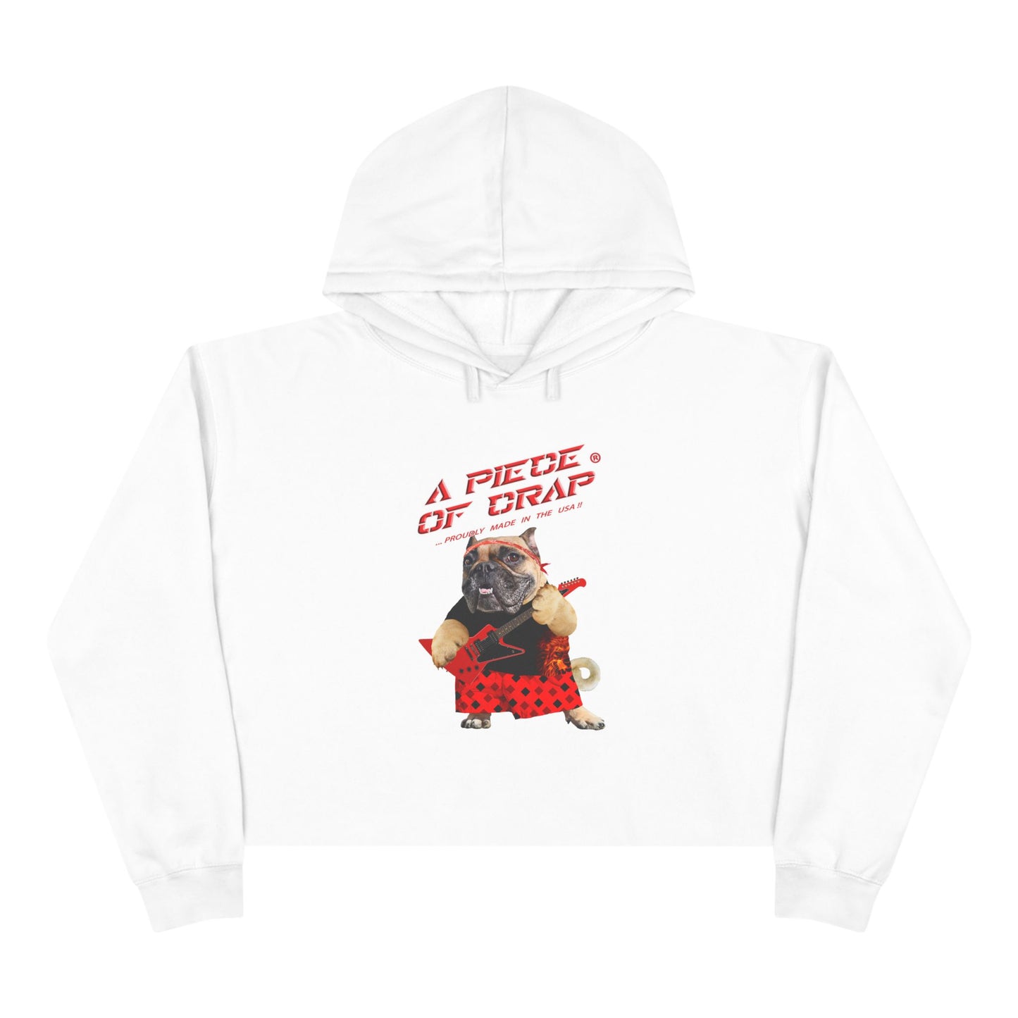 A Piece of Crap Cropped Hoodie