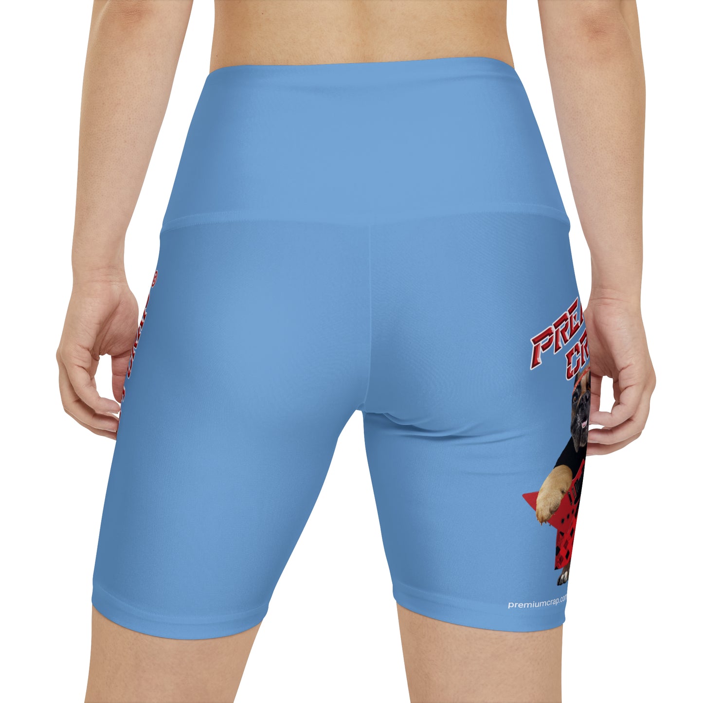 Premium Crap II Women's Workout Shorts - Light Blue