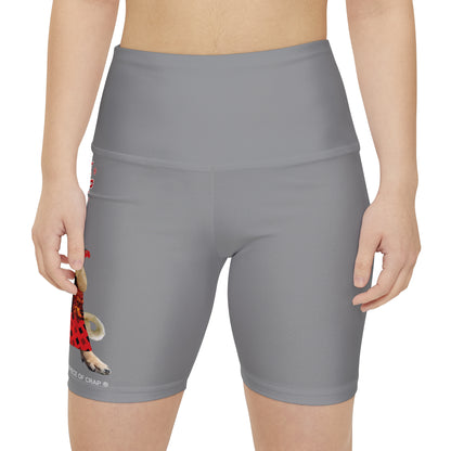 A Piece Of Crap II Women's Workout Shorts - Grey