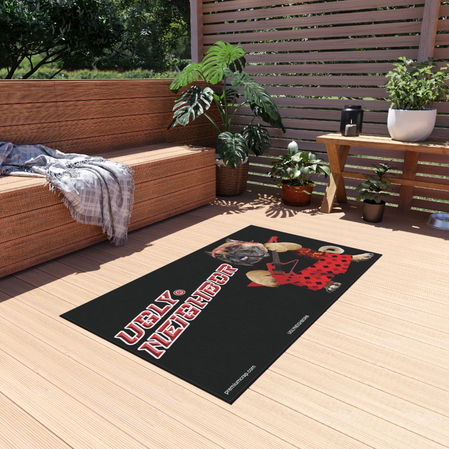 Ugly Neighbor II Outdoor Rug