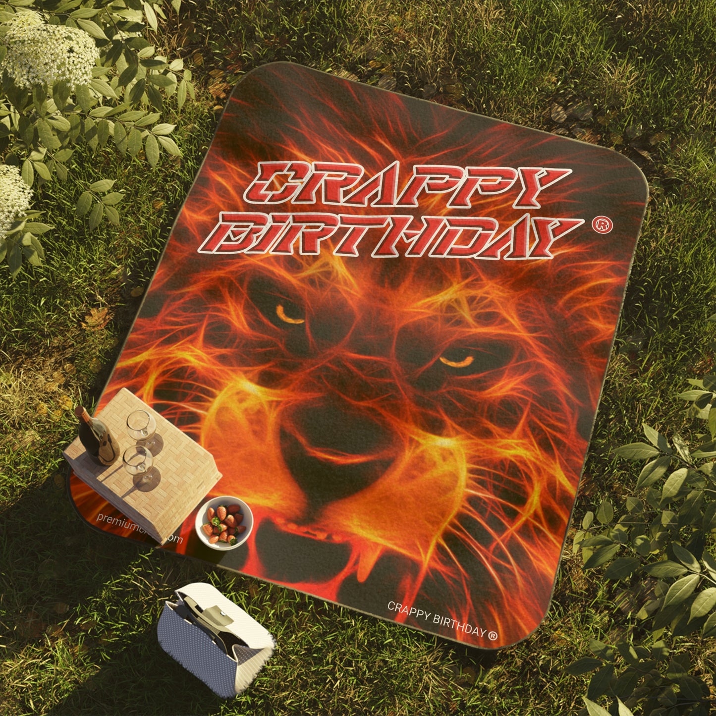 Crappy Birthday Picnic Blanket