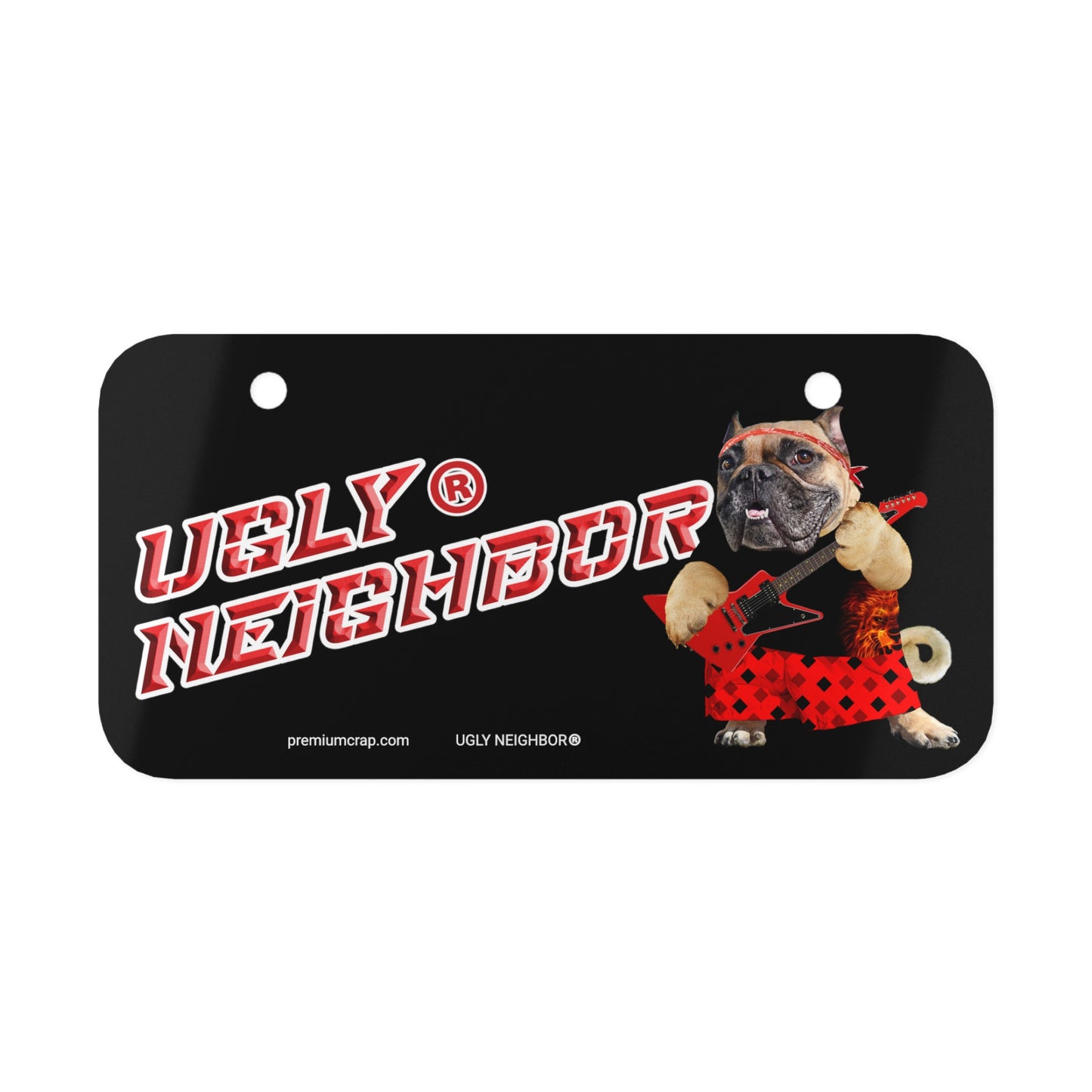 Ugly Neighbor II Mini License Plate