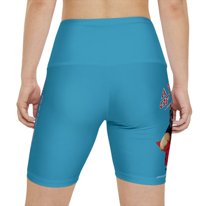 A Piece Of Crap II Women's Workout Shorts - Turquoise