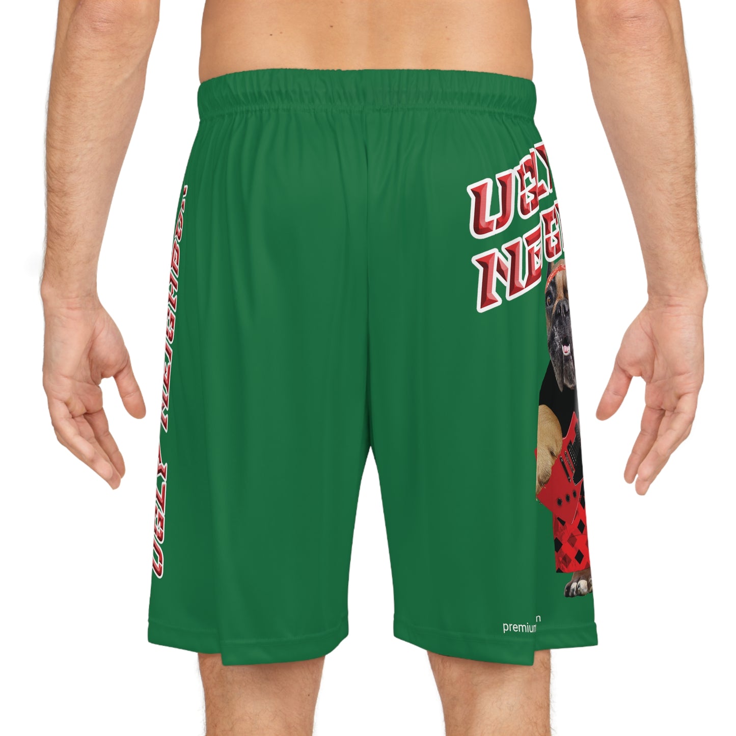 Ugly Neighbor II Basketball Shorts - Dark Green