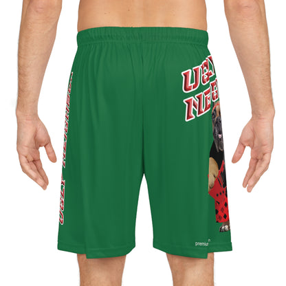 Ugly Neighbor II Basketball Shorts - Dark Green