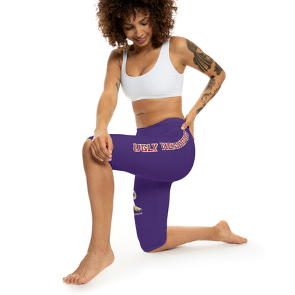 Ugly Neighbor Capri-Cious Leggings - Purple