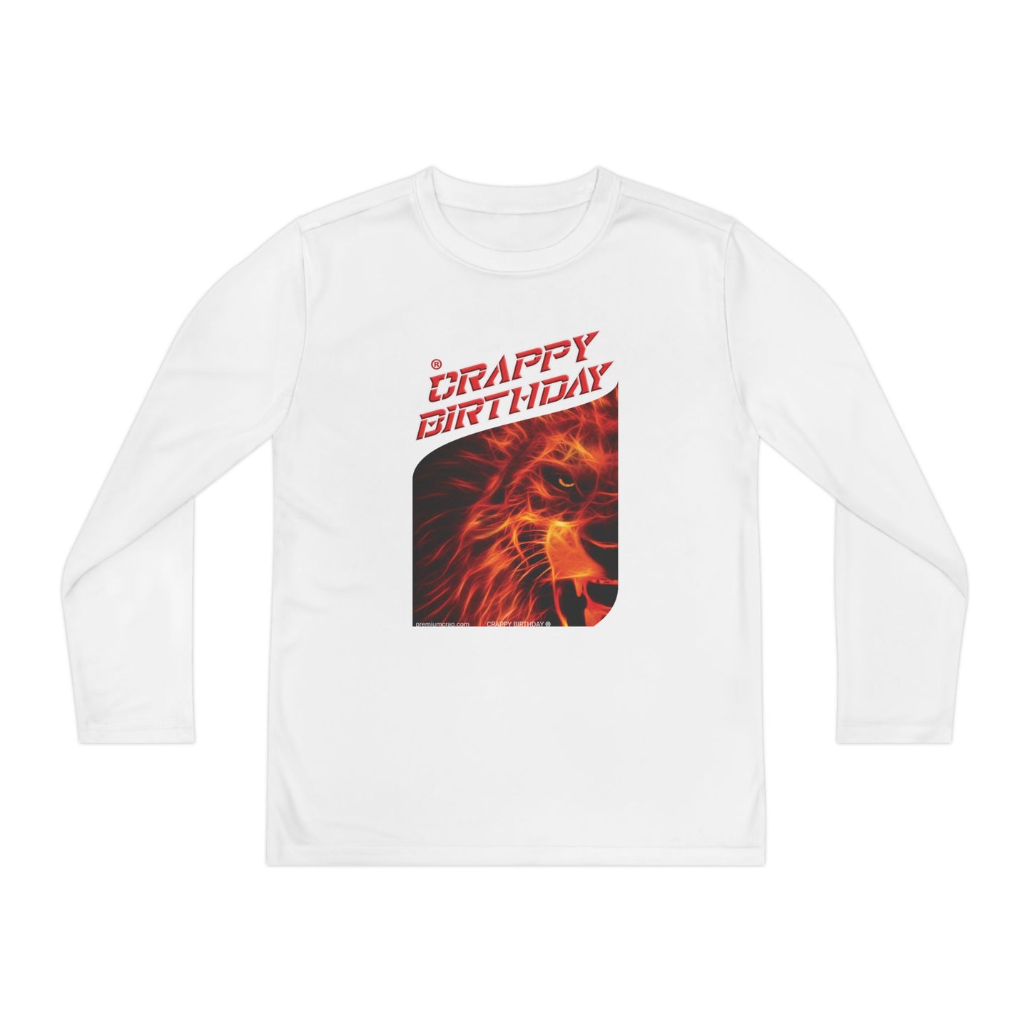 Crappy Birthday Youth Long Sleeve Competitor Tee
