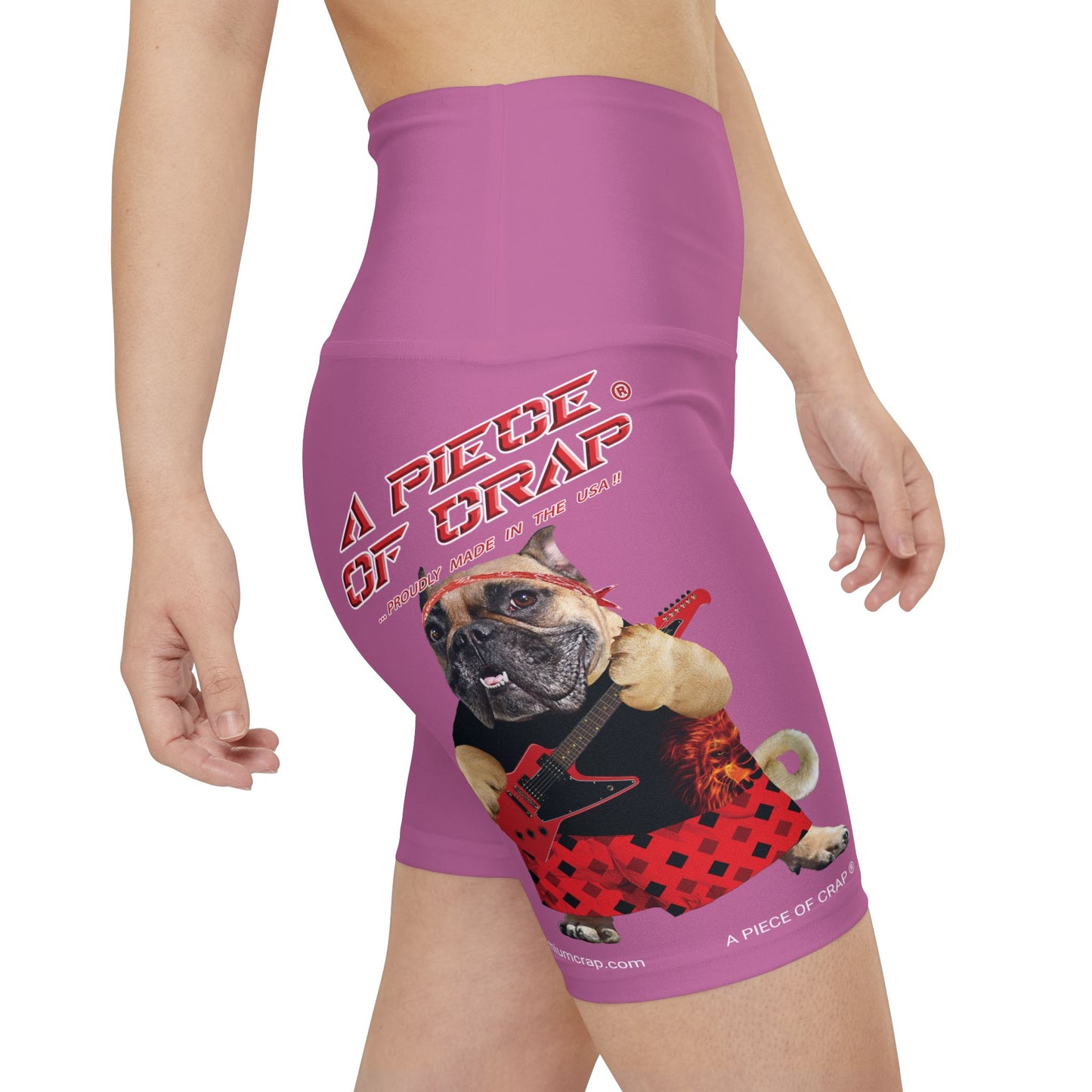 A Piece Of Crap II Women's Workout Shorts - Light Pink