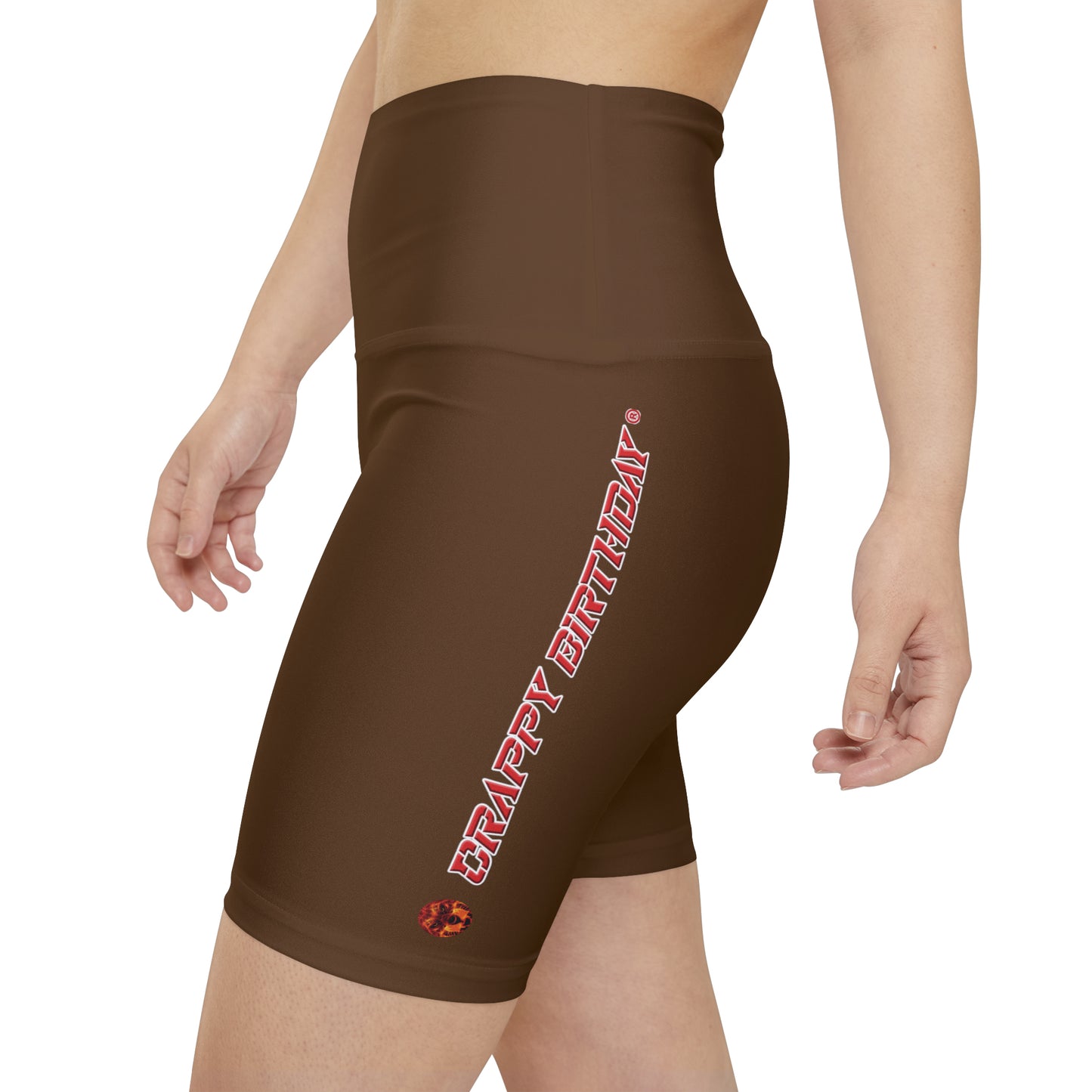 Crappy Birthday WorkoutWit Shorts - Brown