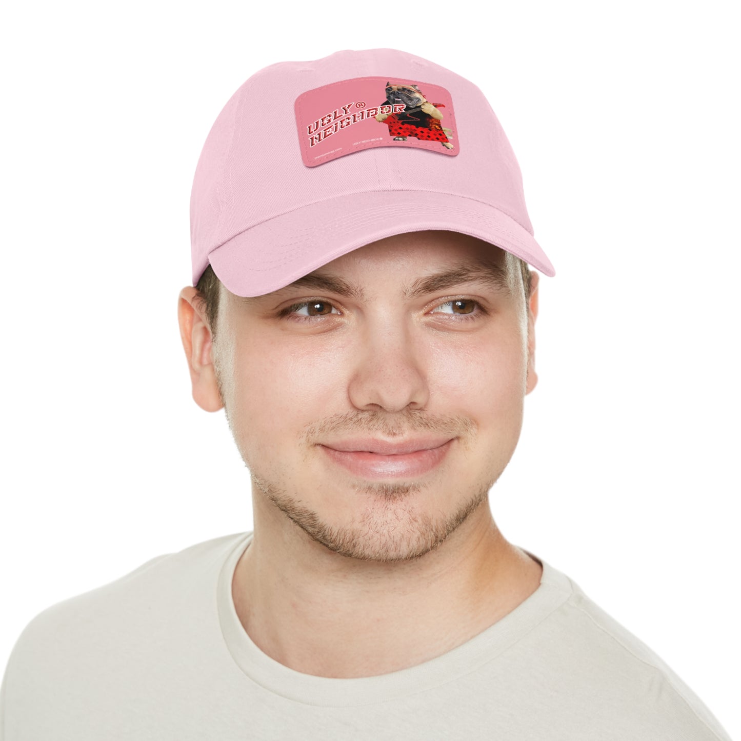 Ugly Neighbor II Dad Hat with Leather Patch (Rectangle)