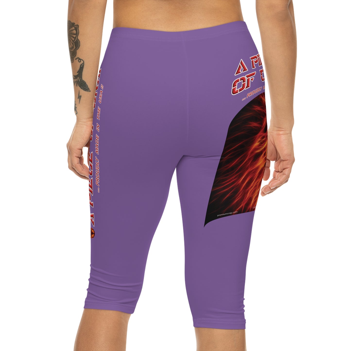 A Piece Of Crap Capri-Cious Leggings - Light Purple