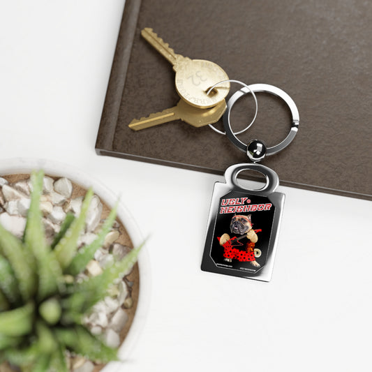 Ugly Neighbor II Rectangle Photo Keyring