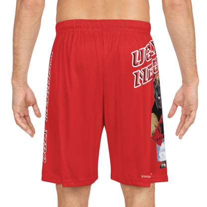 Ugly Neighbor BougieBooty Baller Shorts - Red