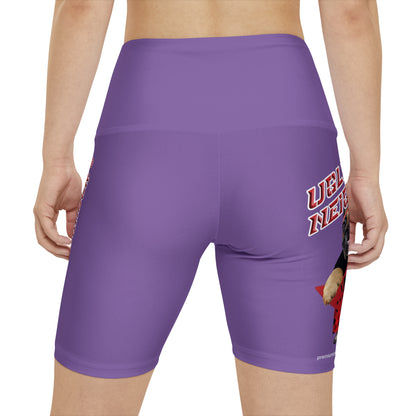 Ugly Neighbor II Women's Workout Shorts - Light Purple