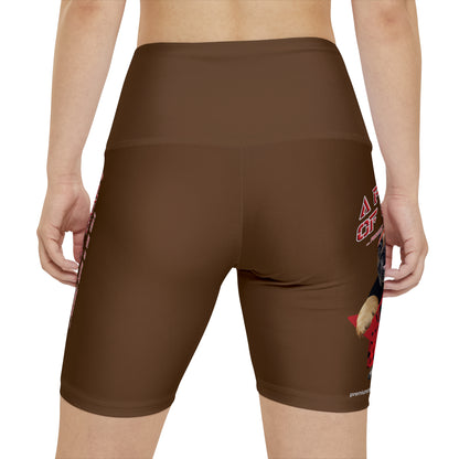 A Piece Of Crap II Women's Workout Shorts - Brown