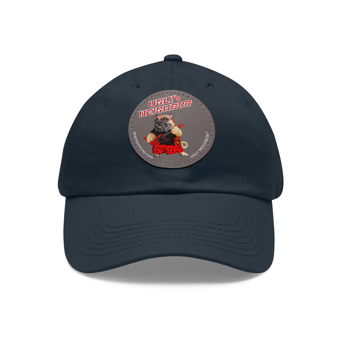 Ugly Neighbor II Dad Hat with Leather Patch (Round)