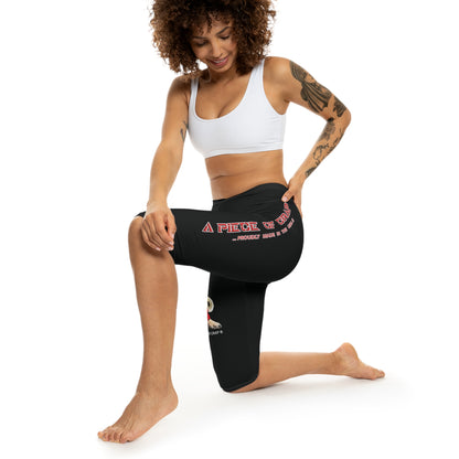 A Piece Of Crap II Women’s Capri Leggings - Black