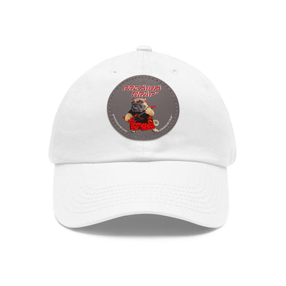 Premium Crap II Dad Hat with Leather Patch (Round)