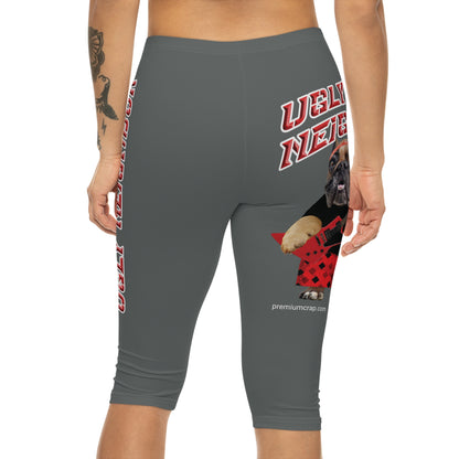 Ugly Neighbor II Women’s Capri Leggings - Dark Grey