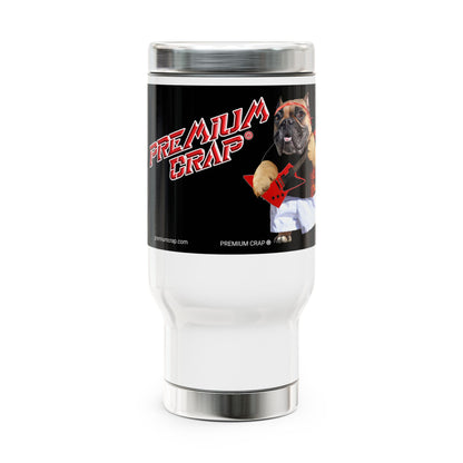 Premium Crap Stainless Steel Travel Mug with Handle, 14oz