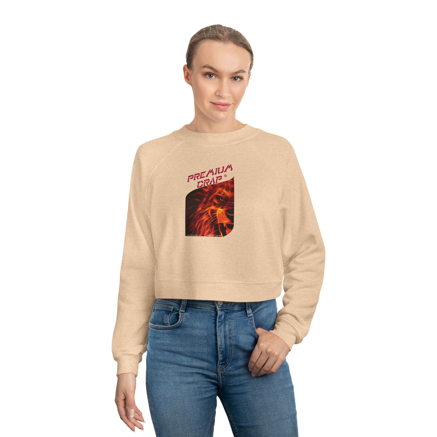 Premium Crap Women's Cropped Fleece Pullover
