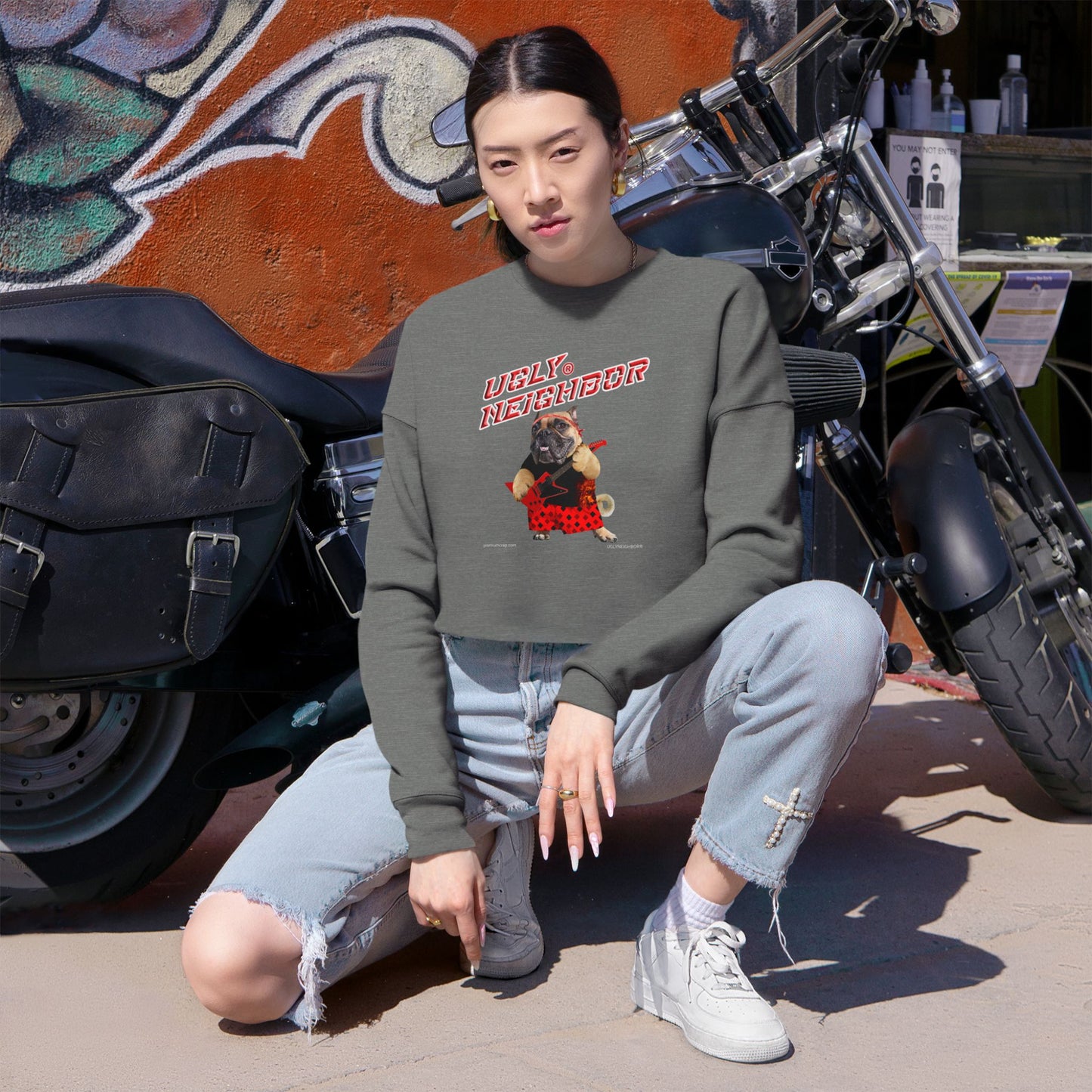 Ugly Neighbor II Women's Cropped Sweatshirt