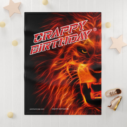 Crappy Birthday Soft Fleece Baby Blanket
