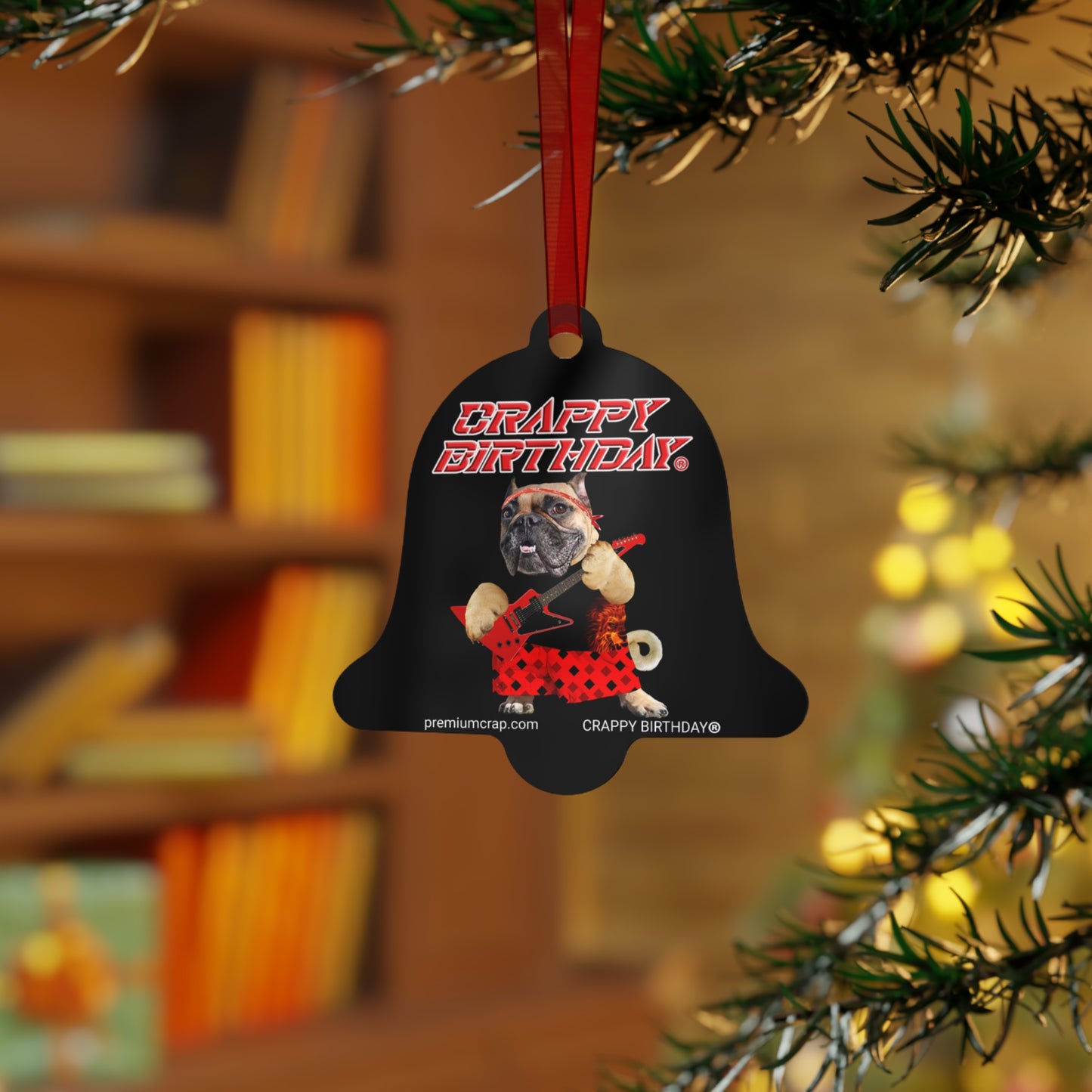 Crappy Birthday II Christmas Metal Ornaments