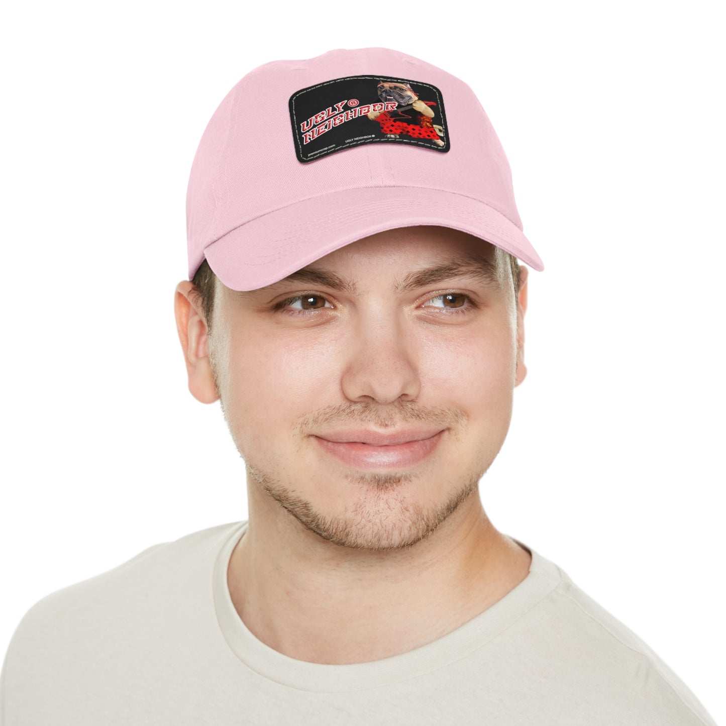 Ugly Neighbor II Dad Hat with Leather Patch (Rectangle)