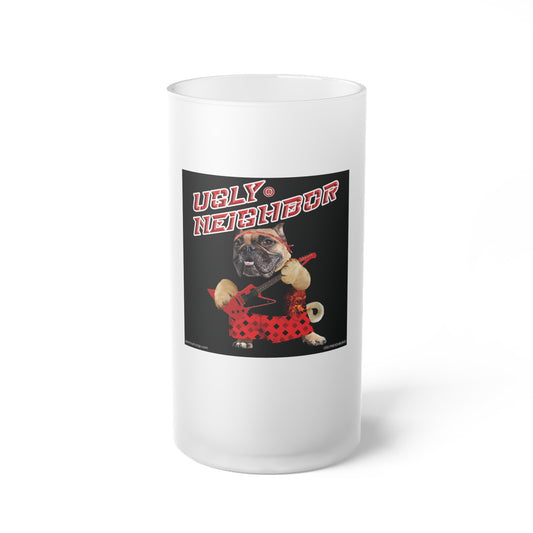 Ugly Neighbor II Frosted Glass Beer Mug