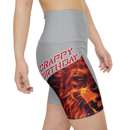 Crappy Birthday WorkoutWit Shorts - Light Grey