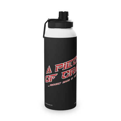 A Piece of Crap II Stainless Steel Water Bottle, Sports Lid