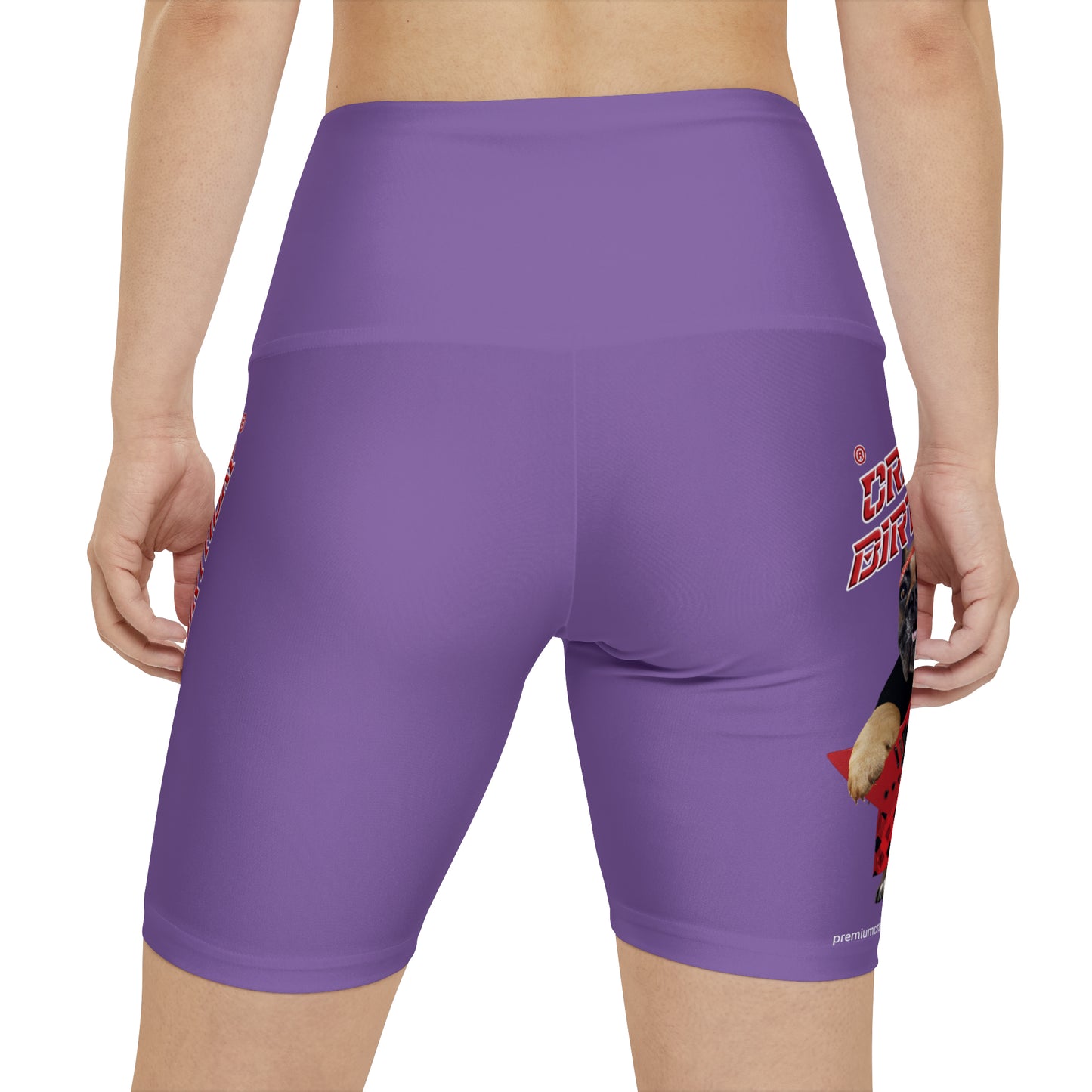 Crappy Birthday II Women's Workout Shorts - Light Purple