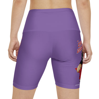Crappy Birthday II Women's Workout Shorts - Light Purple