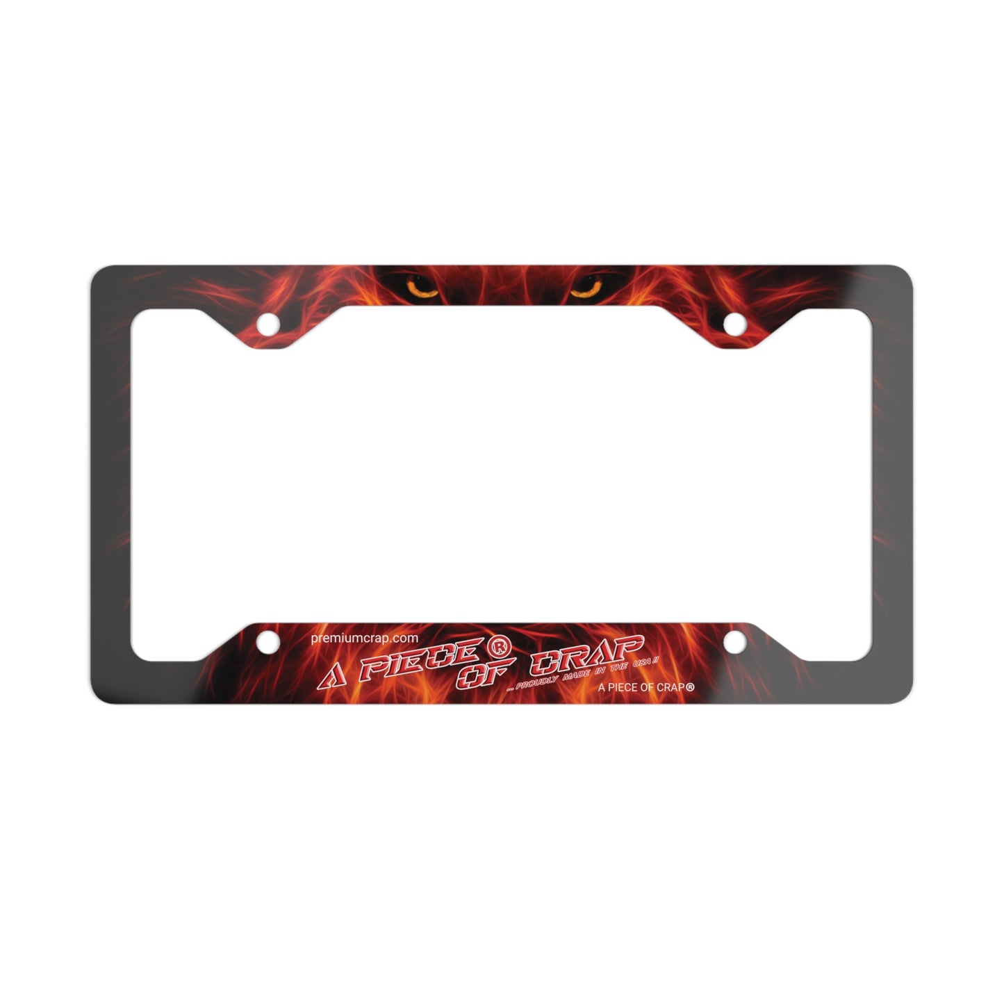 A Piece Of Crap Metal License Plate Frame