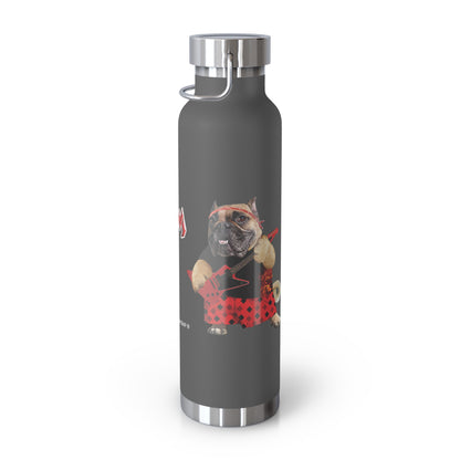 Premium Crap Stainless Steel Water Bottle, Standard Lid
