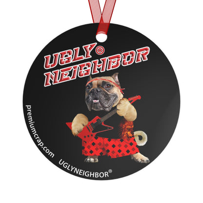 Ugly Neighbor II Christmas Metal Ornaments