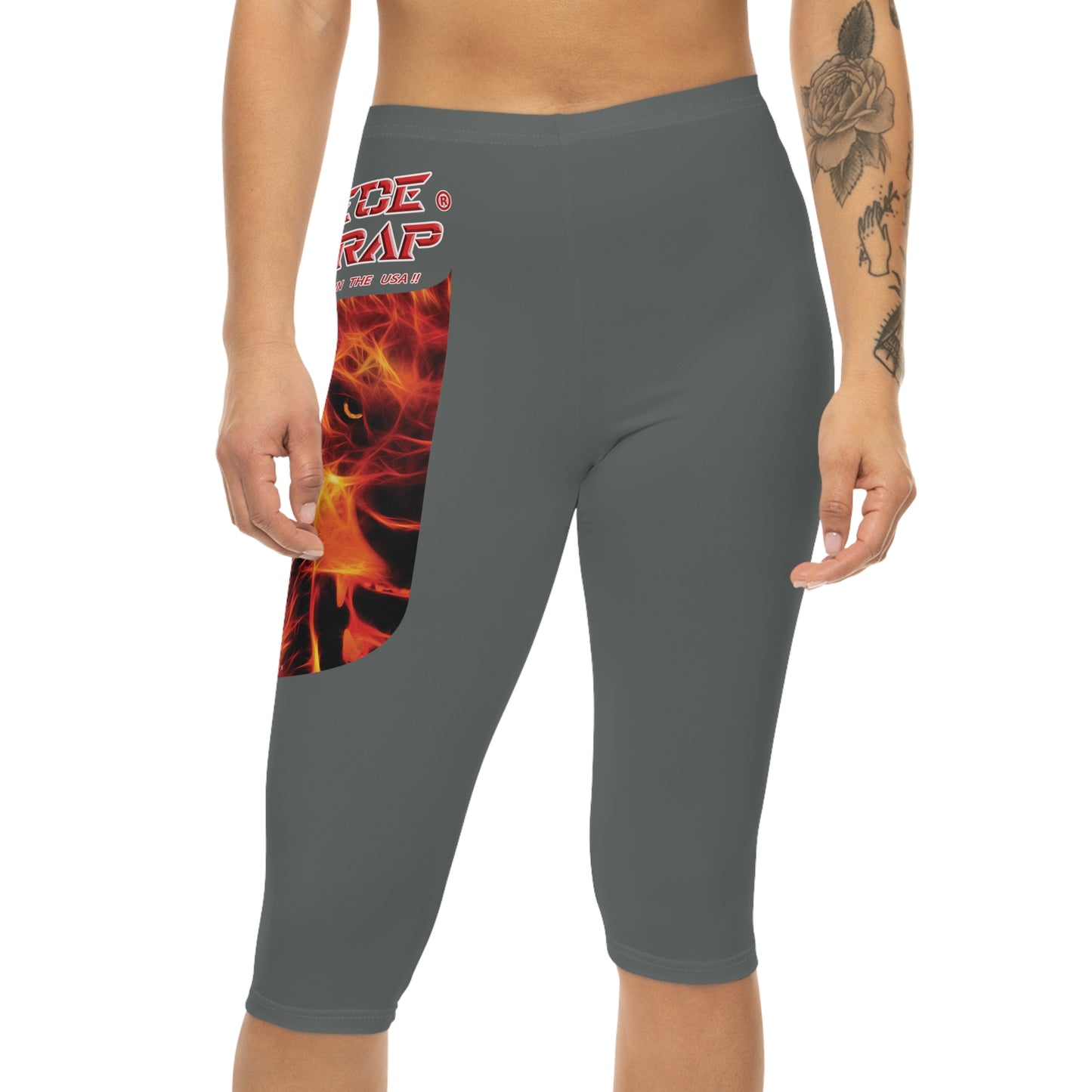 A Piece Of Crap Capri-Cious Leggings - Dark Grey