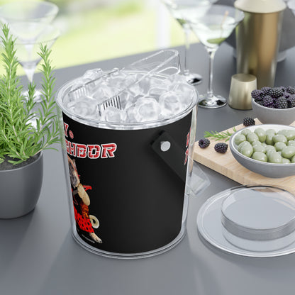 Ugly Neighbor II Ice Bucket with Tongs