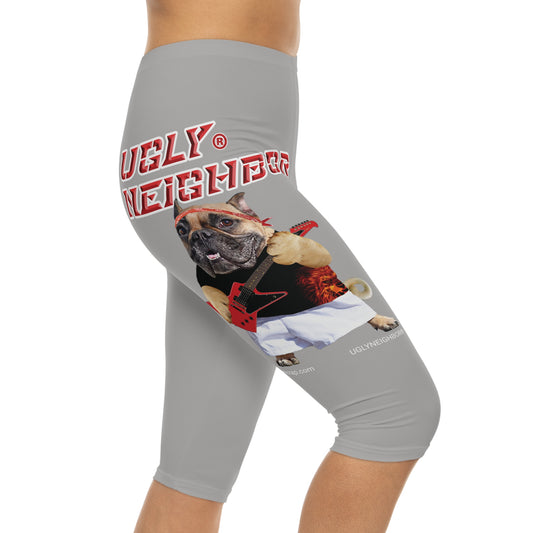 Ugly Neighbor Capri-Cious Leggings - Light Grey