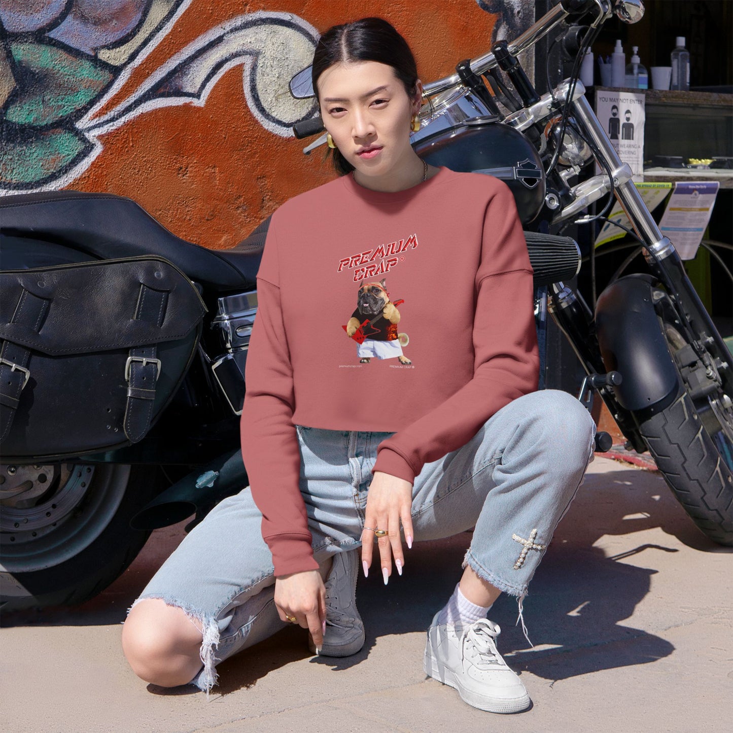 Premium Crap II Women's Cropped Sweatshirt
