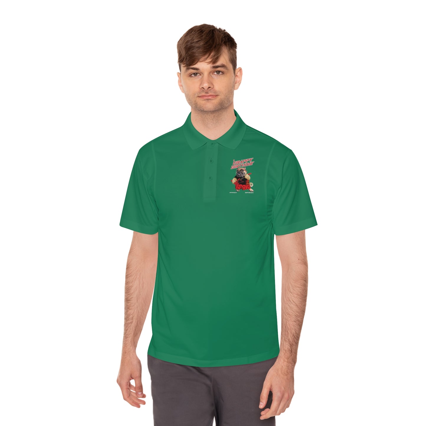 Crappy Birthday II Men's Sport Polo Shirt