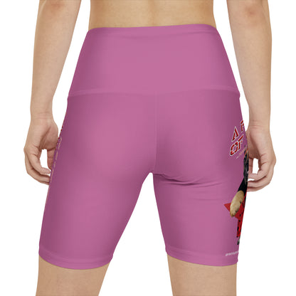 A Piece Of Crap II Women's Workout Shorts - Light Pink