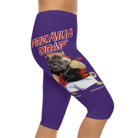 Premium Crap Women’s Capri Leggings - Purple