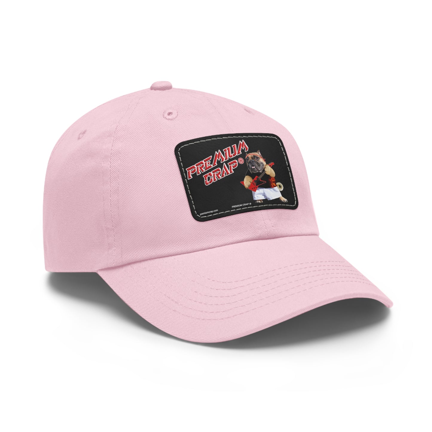 Premium Crap Dad Hat with Leather Patch (Rectangle)