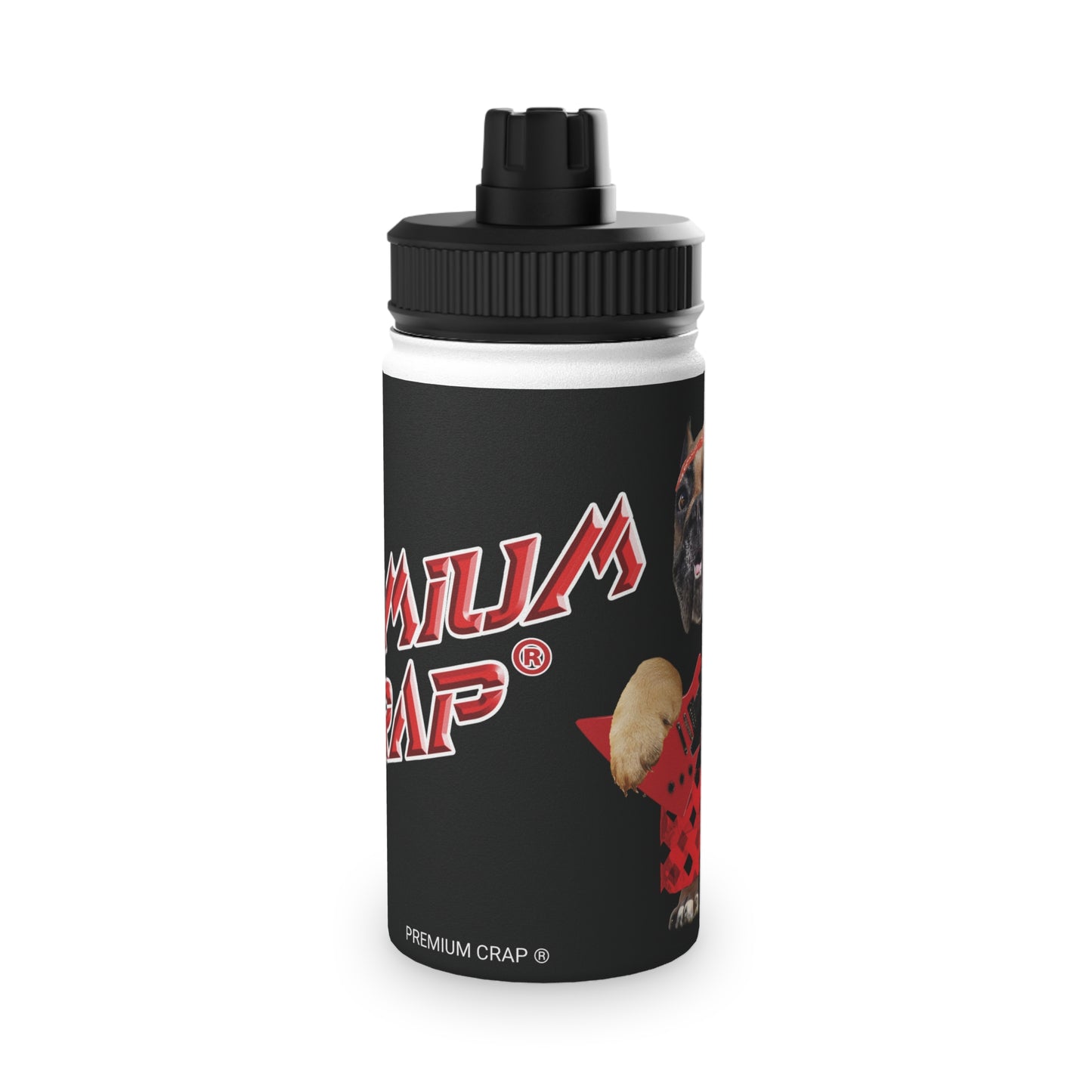 Premium Crap III Stainless Steel Water Bottle, Sports Lid