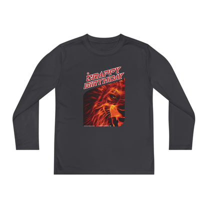 Crappy Birthday Youth Long Sleeve Competitor Tee