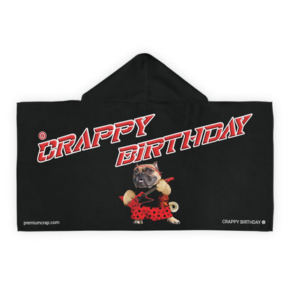 Crappy Birthday II Youth Hooded Towel