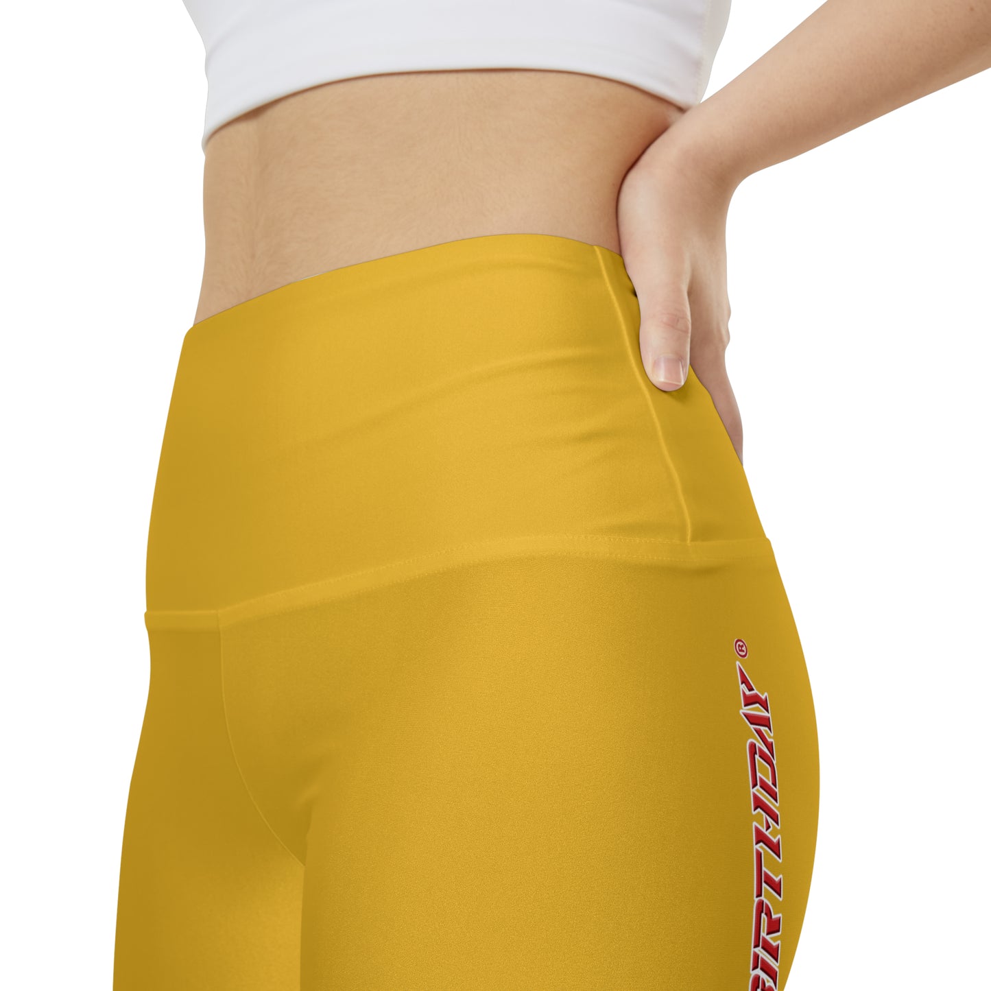 Crappy Birthday WorkoutWit Shorts - Yellow